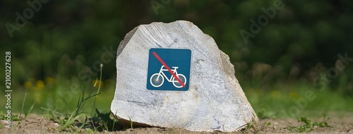 für Radfahrer verboten