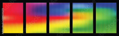 Schilderij op canvas Abstract wave background with smooth gradient and soft vertical motion lines for
