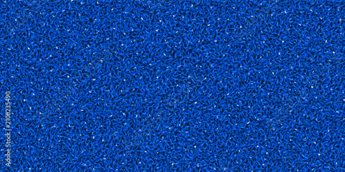 Padel tennis or pickleball court surface as a seamless bg. Blue fake grass texture with quartz sand pattern. Abstract sport field fon. Vector illustration