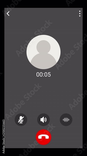 Video Call Overlay Background Effect, Video call screen display template on transparent background, video call chat conferencing animation , conference call recording time animation for Online meeting