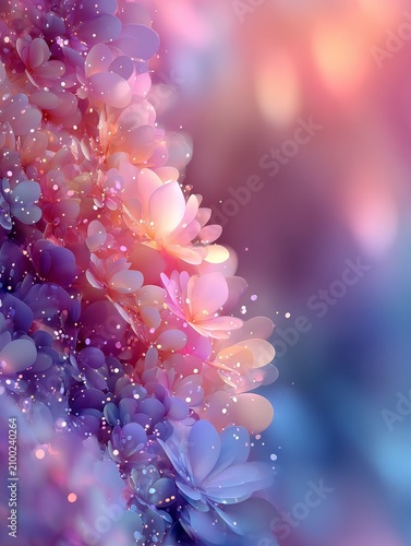 Abstract pastel gradient background with pink purple blue bokeh spring minimal aesthetic smooth texture dreamy soft color palette for modern design banner poster web layout and creative decoration
