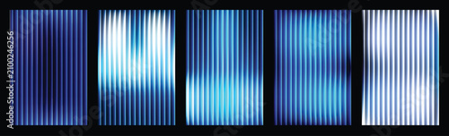 Canvastavla Monochrome abstract background with vertical noise texture and transparent glass