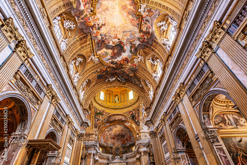 Canvas Print Church of the Gesu, Rome, Italy