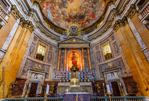 Canvas Print Church of the Gesu, Rome, Italy