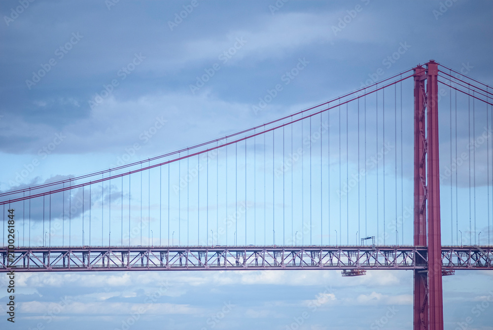 Fototapeta premium 25 de Abril Bridge in Lisbon, Portugal