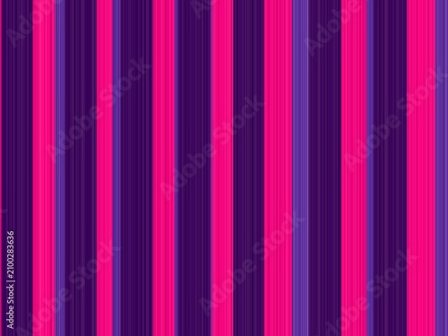 Quadro su tela Bold vertical stripes alternate vivid magenta and deep purple