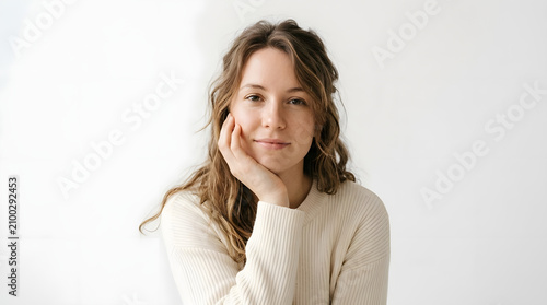 Elegant Professional Studio Beauty Portrait of a Young Woman