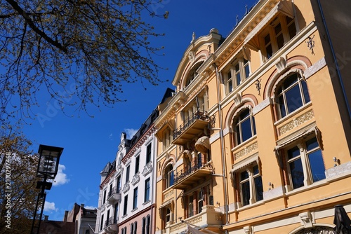Photography Bankplassen square architecture in Oslo, Norway