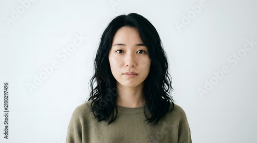 Professional Studio Beauty Portrait of Elegant Asian Woman