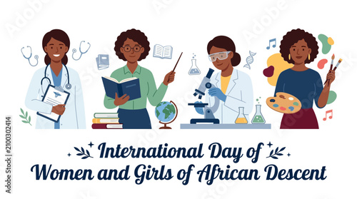 Celebrating International Day of Women and Girls of African Descent with diverse professional women in science