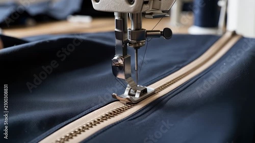 Sewing Zipper Fabric Industrial Sewing Machine Tailor Workshop