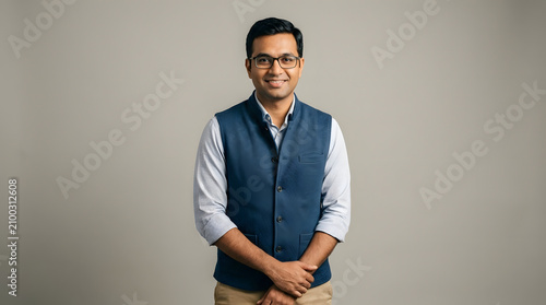 Professional Studio Portrait of a Successful Indian Businessman