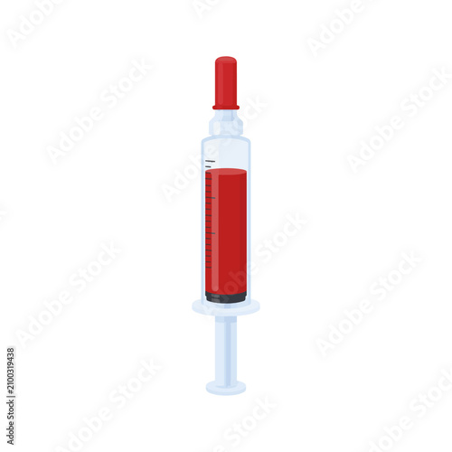 Blood Filled Syringe