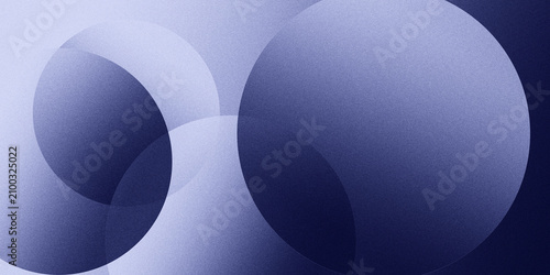 Abstract grainy gradient background with overlapping blue circles and textured noise aesthetic.