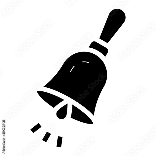 Quadro em tela handbell glyph icon
