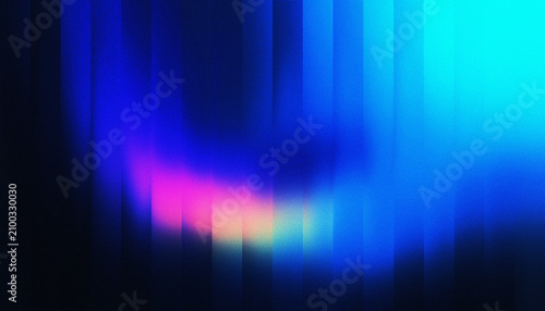 Abstract digital art background with grainy texture, blue to cyan gradient, and pink light leaks for modern branding, web design