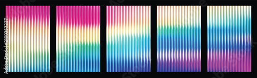 Quadro su tela Abstract wave background with smooth gradient and soft vertical motion lines for
