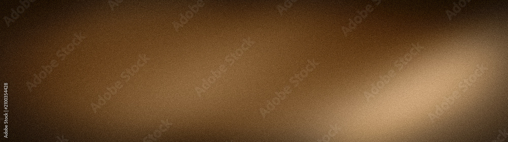 Fototapeta premium Brown beige gold gradient abstract texture background with grainy grunge blur effect for wallpaper