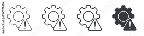 Risk Management Different Icon Set Simple Style Collection
