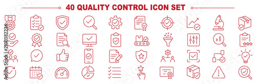 Photos Quality control icon set