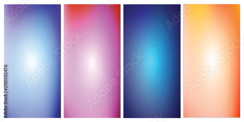 Quadro su tela Abstract colorful gradient vector backgrounds vibrant hues and smooth transition