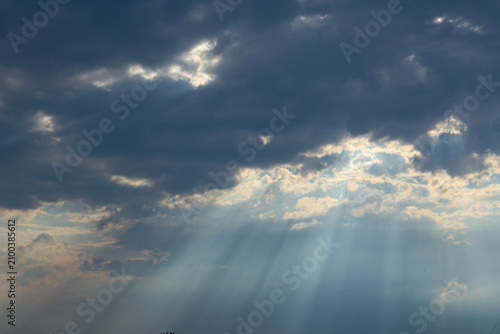 Very beautiful and interesting blue sky