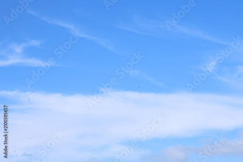 Very beautiful and interesting blue sky