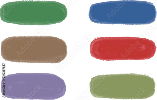 rectangle gouache round corner dark color memo tag text box