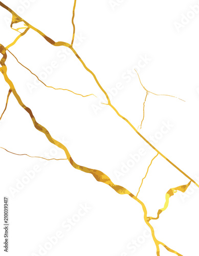 abstract golden kintsugi cr...
