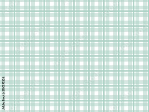 Foto Pastel Mint Green Windowpane Plaid Stripe Grid Pattern