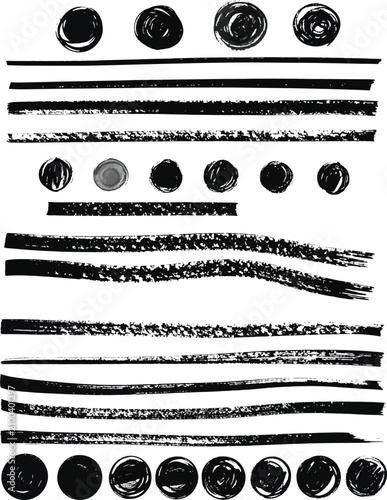 Isolated grunge brush strok...