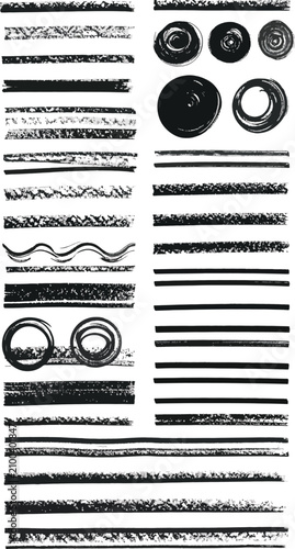 Grunge texture elements, di...