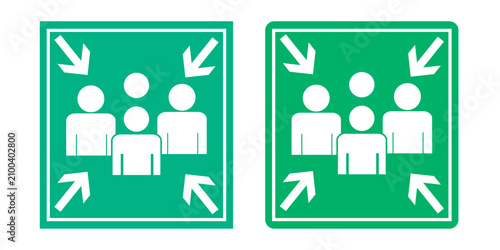 Foto Meeting point symbol