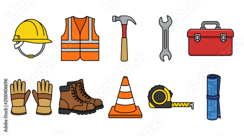 set of tools for construction
