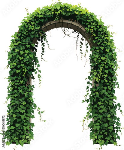 Isolated stone archway cove...