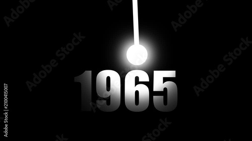 1965 Bright concept Lighting Up – Futuristic New Year Concept Symbolizing Innovation, Strategy and forward Thinking Success business growth on background...