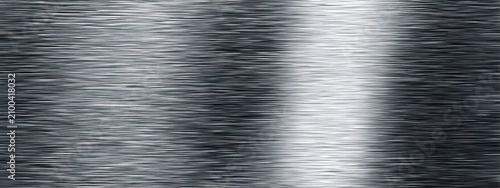 Abstract brushed metal texture with vertical reflection