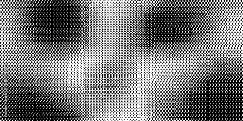 Tableau sur toile Halftone dot pattern monochrome texture with varying density