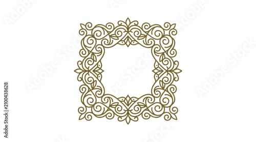 Photography Intricate gold ornate frame border.