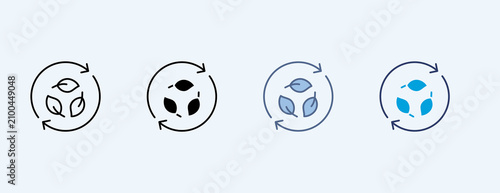 Photos Sustain Multiple Icon Set Illustration Vector