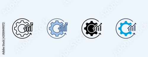 Utilize Multiple Icon Set Illustration Vector