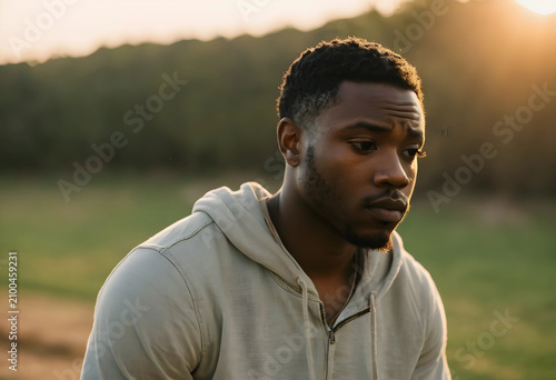 Young african american man ...
