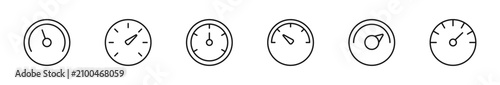 Photos Speedometer icon set