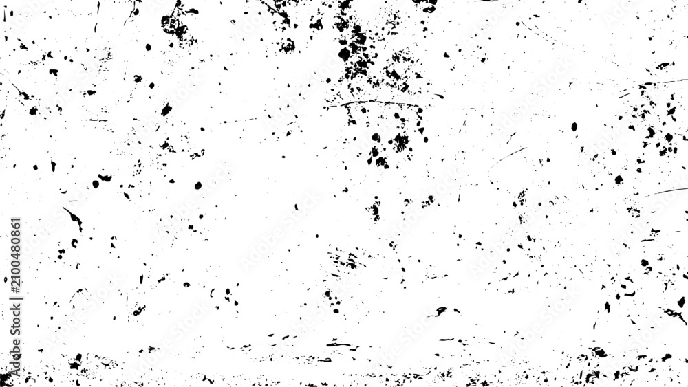 Fototapeta premium Shabby Monochrome Grunge Overlay Texture Vector with Grainy Noise Particles and Distressed Scratches for Photo Effect.