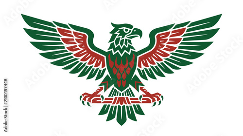 Aztec eagle symbol