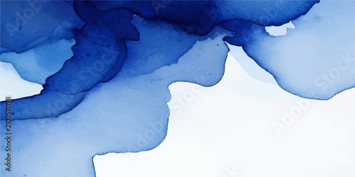 Photography Abstract watercolor background with soft blue and white gradients blending into