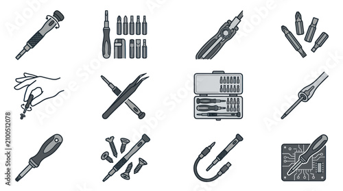 Photos Collection of various repair tools.