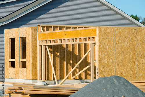 construction of a new plywood house