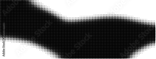 Tableau sur toile Halftone dots pattern with halftone design dense pattern small black dots white