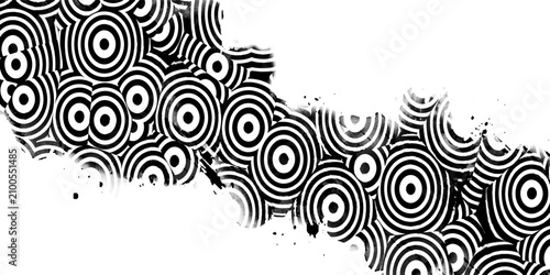 Cuadro en lienzo Vector abstract illustration of vortex with lines